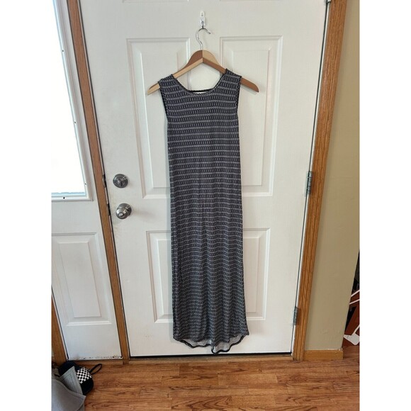 Cabi Twist Back Black And White Midi Dress Size Small - Picture 1 of 9